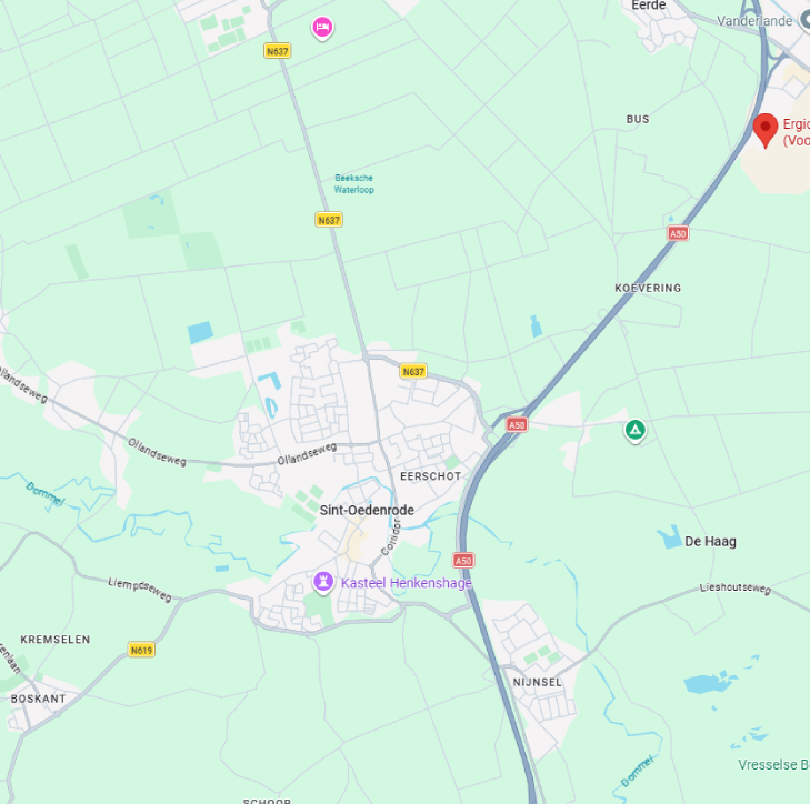 zonnepanelen thuisbatterij regio sint oedenrode nijnsel en boskant kaart